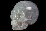 Realistic, Carved, Purple Fluorite Skull #116478-1